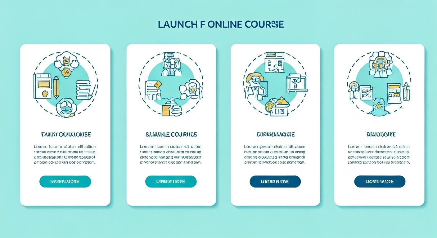 Step-by-step guide to launching course