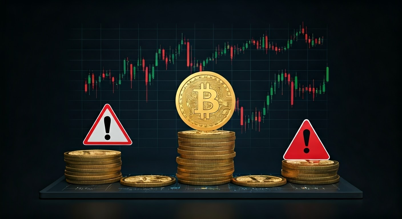 Illustration of Bitcoin trading risks