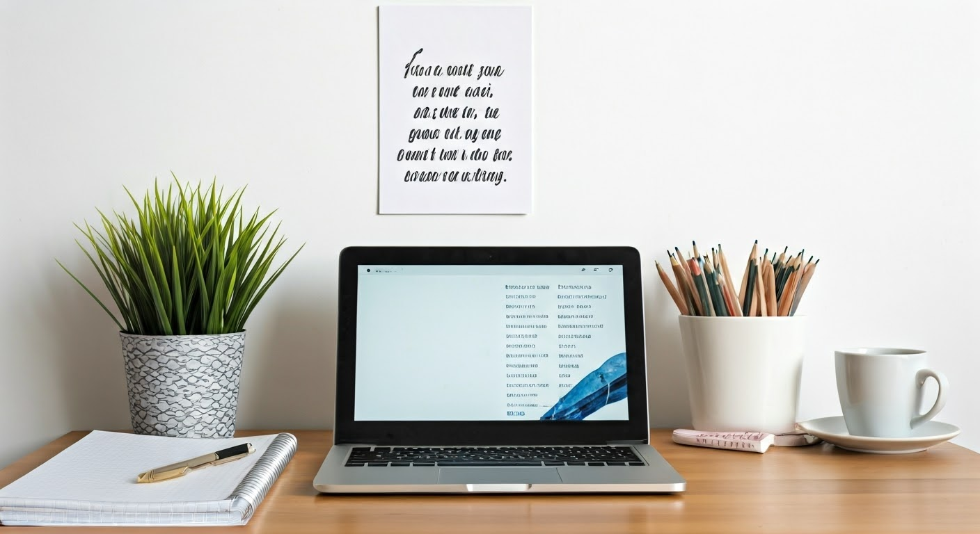 Workspace for launching a blog