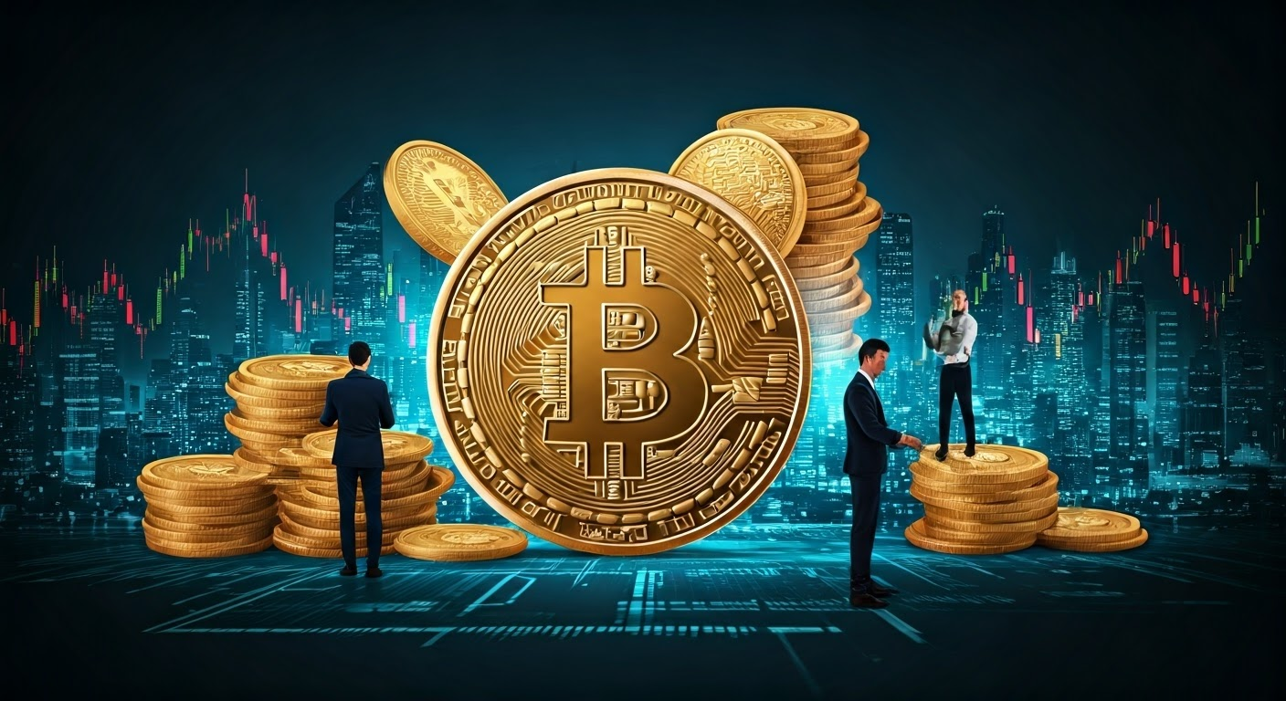 Diverse investors trading Bitcoin